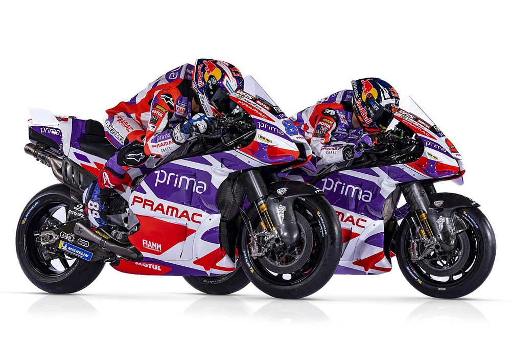 MotoGP-team Pramac Ducati kleurt ook in 2023 paars, wit en rood