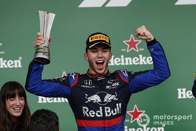 Podio: segundo lugar Pierre Gasly, Toro Rosso