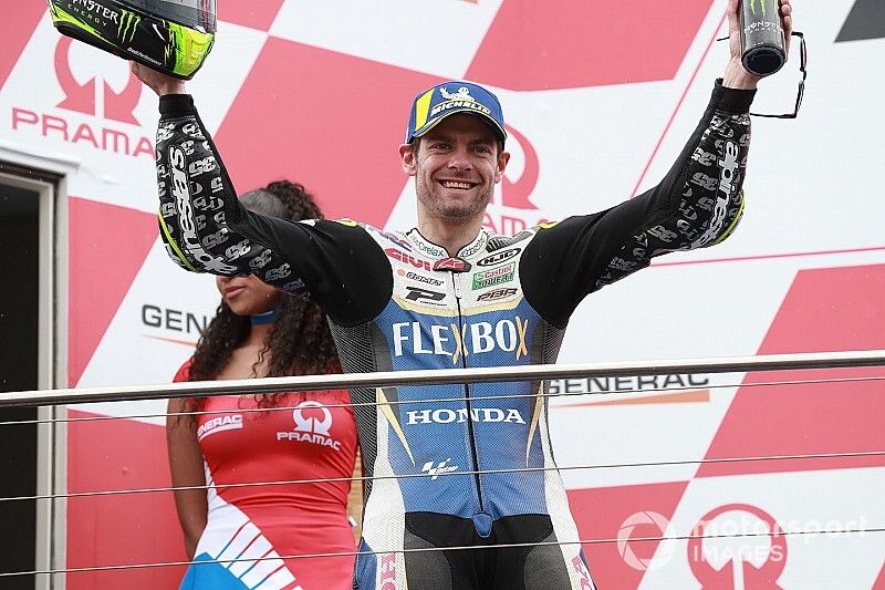 Podium : le deuxième, Cal Crutchlow, Team LCR Honda