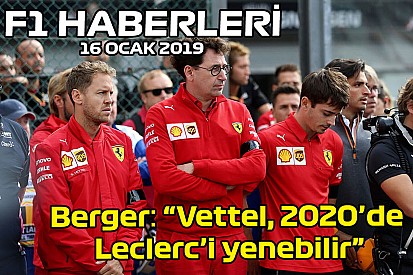 Video: Berger: “Vettel, 2020’de Leclerc’i yenebilir” - 16 Ocak Perşembe F1 ve Motor Sporları Haberleri