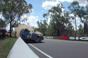Aston Martin rolls in second major Bathurst crash