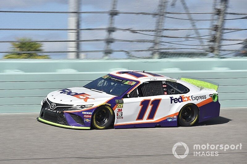  Denny Hamlin, Joe Gibbs Racing, Toyota Camry FedEx Express