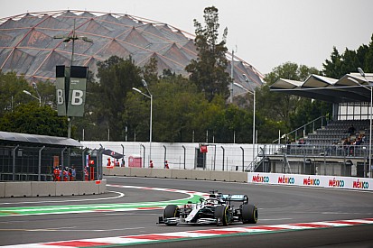 Hamilton manda en una extraña FP1 en México