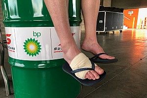 Le Brocq lost feeling in his foot during Bathurst race