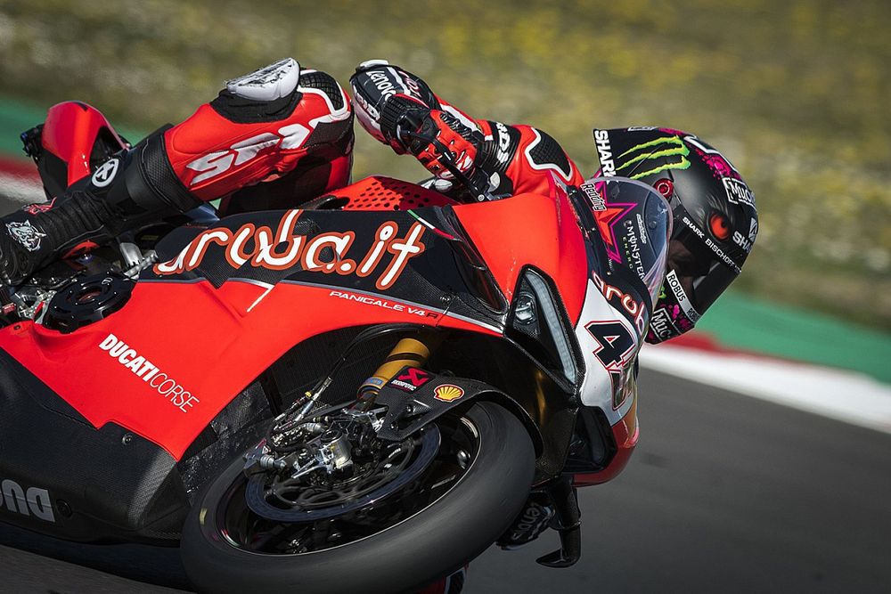 WSBK: la pinza con le alette Brembo sulla Ducati di Redding