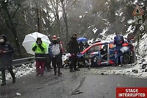 Гонку WRC в Монце остановили после двух серьезных аварий