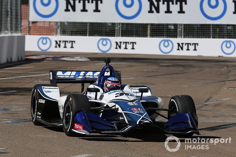 Sato y Rahal lideran el warm-up en St Petersburg