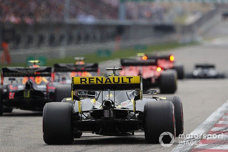 Nico Hulkenberg, Renault F1 Team R.S. 19, sur la grille de départ