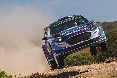 Ott Tanak in fuga alla fine della seconda tappa in Sardegna