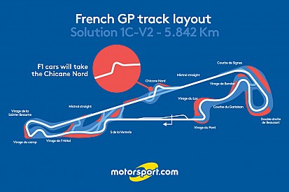 French GP layout will feature chicane on Mistral Straight