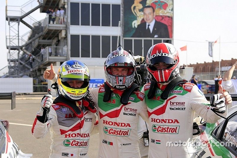 Ryo Michigami, Honda Racing Team JAS, Honda Civic WTCC , Tiago Monteiro, Honda Racing Team JAS, Honda Civic WTCC, Norbert Michelisz, Honda Racing Team JAS, Honda Civic WTCC