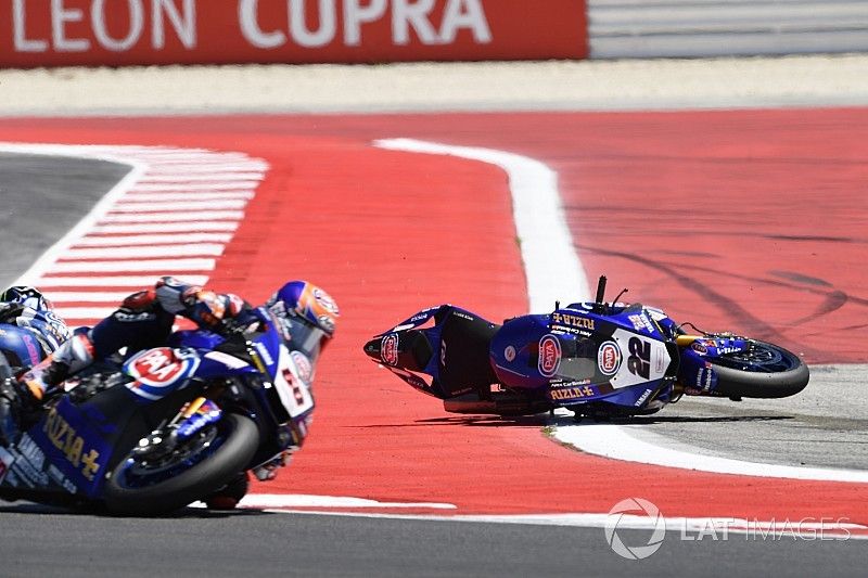 Chute d'Alex Lowes, Pata Yamaha