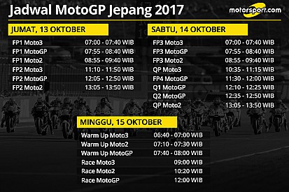 Jadwal lengkap MotoGP Jepang 2017