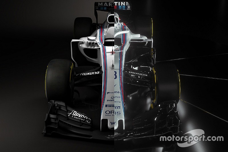 La comparación visual del Williams de 2017 y el de 2018