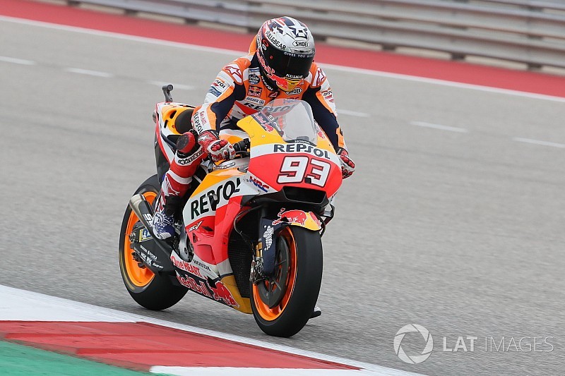 MotoGP Amerika: Marquez tercepat warm-up, Syahrin terjatuh