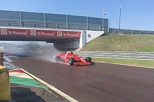 Kvyat probó con Ferrari para Pirelli