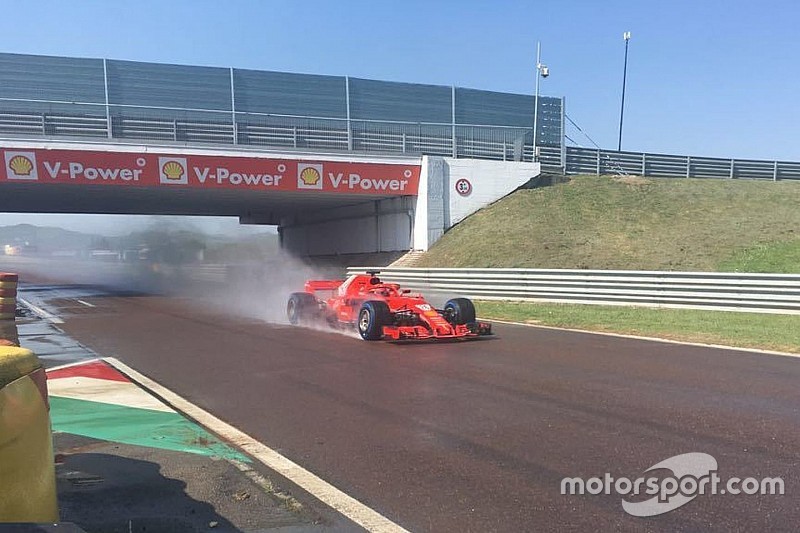 Kvyat probó con Ferrari para Pirelli