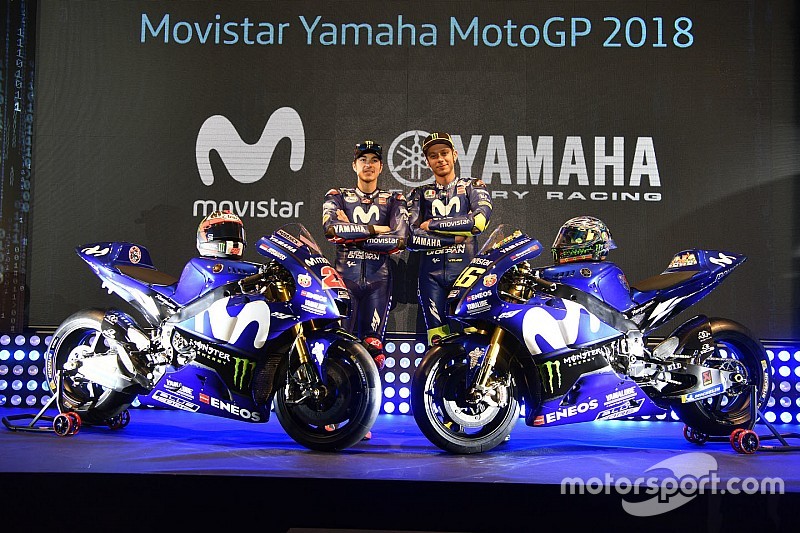 ヤマハ、2018年の参戦体制を発表。今年のバイクはロゴカラーを変更