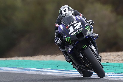 Viñales sigue liderando en Jerez y Márquez sufre una fuerte caída