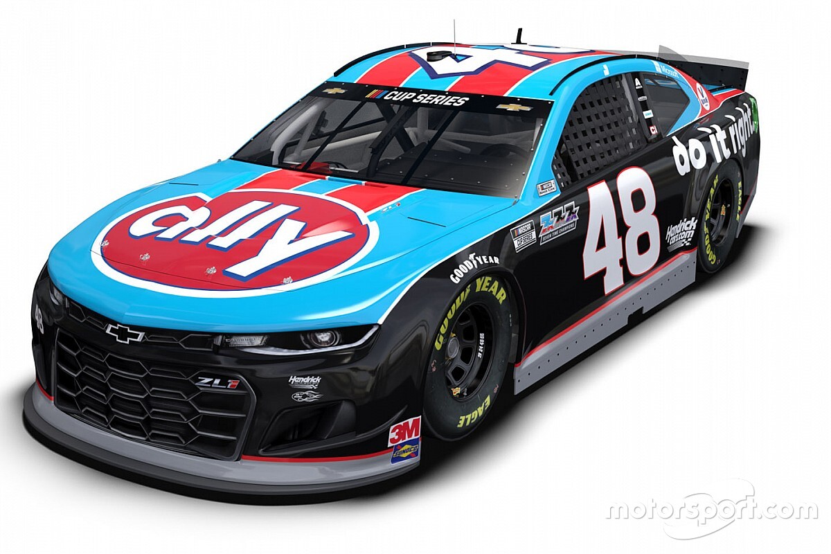 NASCAR: Johnson homenageia Petty e Earnhardt em pintura retrô na prova de Darlington