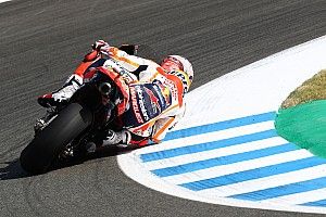 Marc Márquez manda también en el warm up en Jerez