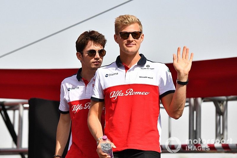 Charles Leclerc, Sauber and Marcus Ericsson, Sauber 