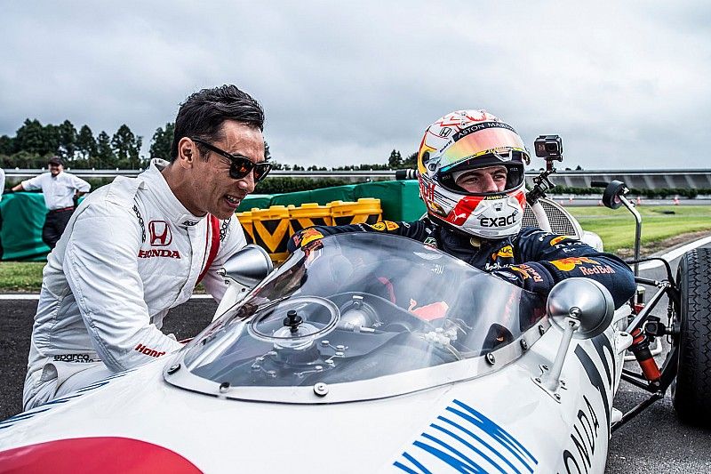 Max Verstappen, Honda RA272 with Takuma Sato