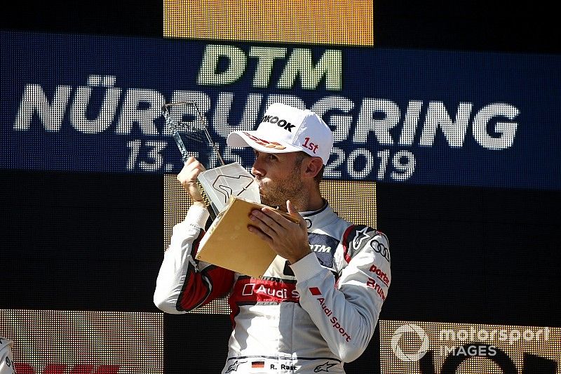 Podium: Race winner René Rast, Audi Sport Team Rosberg