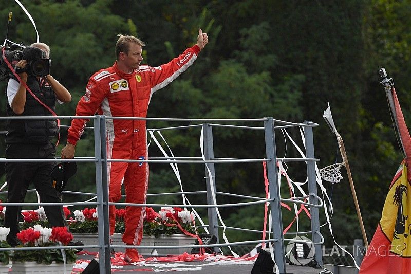 Podio: segundo lugar Kimi Raikkonen, Ferrari 