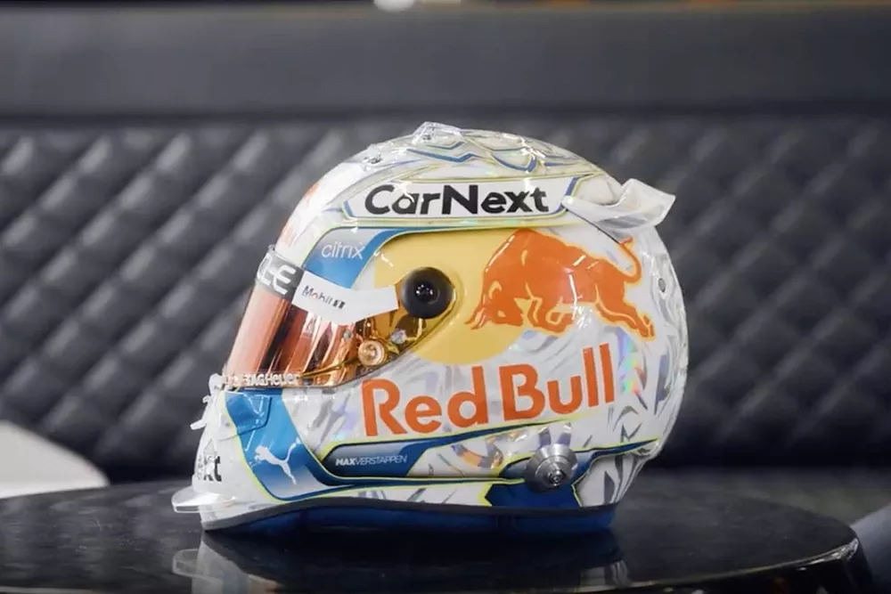 Casco de Max Verstappen para el GP de Austria