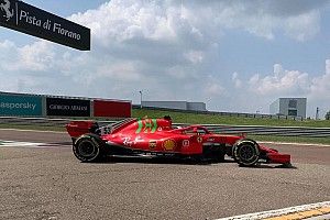 Ferrari rueda con Schumacher e Ilott con el SF71H