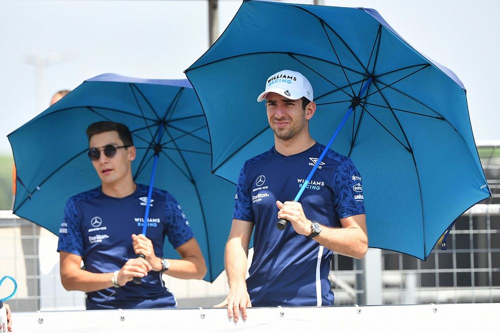 George Russell, Williams Nicholas Latifi, Williams on drivers parade