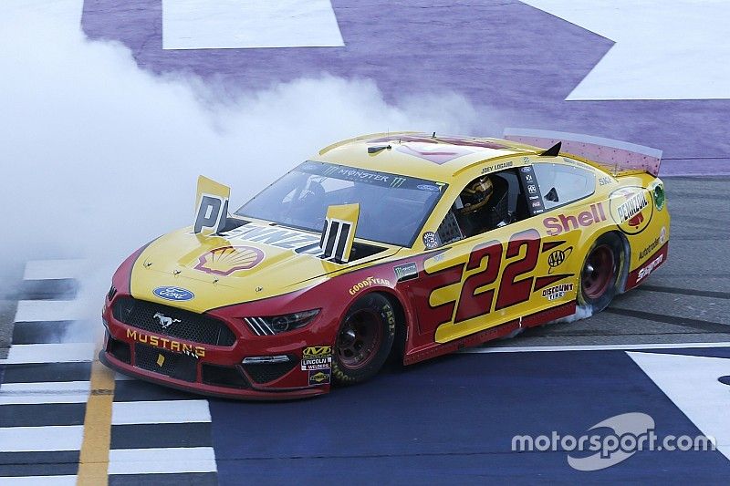 1. Joey Logano, Team Penske, Ford Mustang Shell Pennzoil