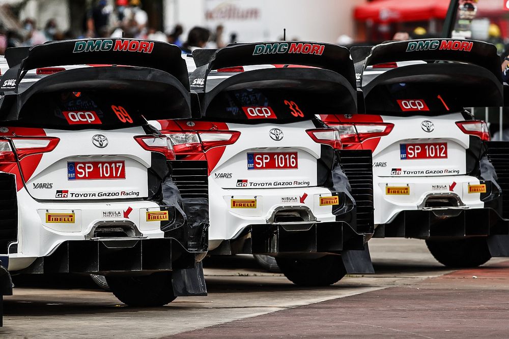 Kalle Rovanperä, Jonne Halttunen, Toyota Gazoo Racing WRT Toyota Yaris WRC, Elfyn Evans, Scott Martin, Toyota Gazoo Racing WRT Toyota Yaris WRC, Sébastien Ogier, Julien Ingrassia, Toyota Gazoo Racing WRT Toyota Yaris WRC