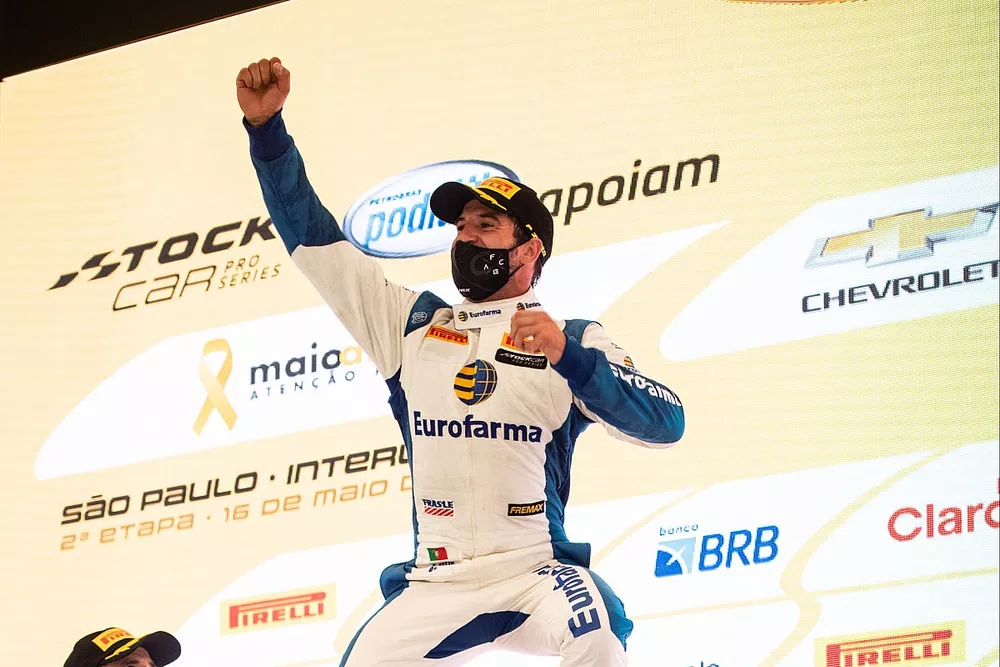 Antonio Felix da Costa comemora vit&oacute;ria em Interlagos