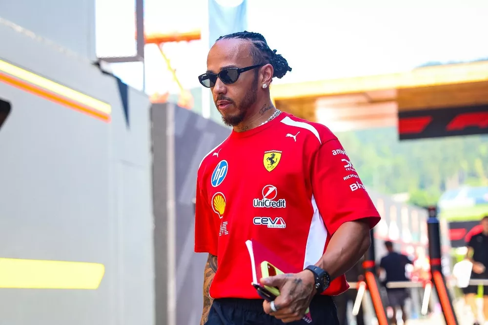 Lewis Hamilton driving for Ferrari at the 2026 British Grand Prix Silverstone