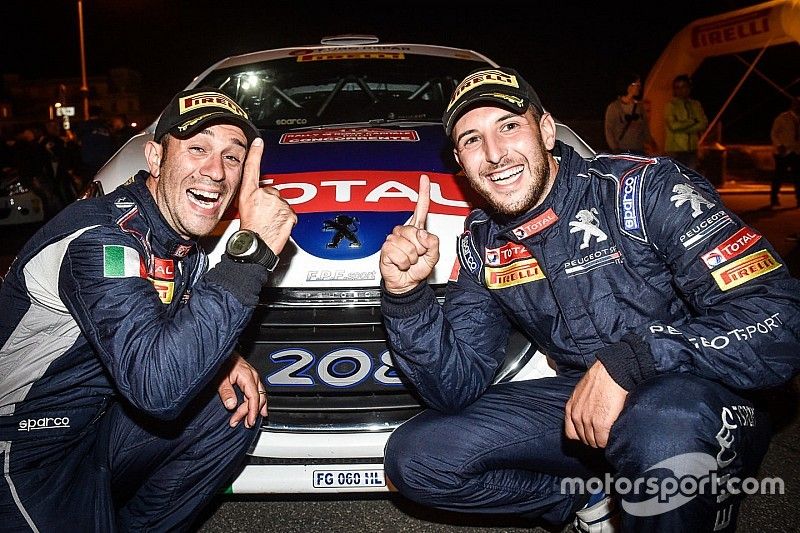 Il campione Junior Pollara su una Peugeot 208 T16 al Rally Due Valli