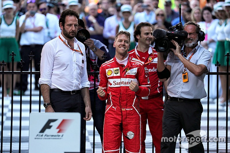 【F1】運も味方にしたベッテル「正真正銘のレースができて楽しかった」