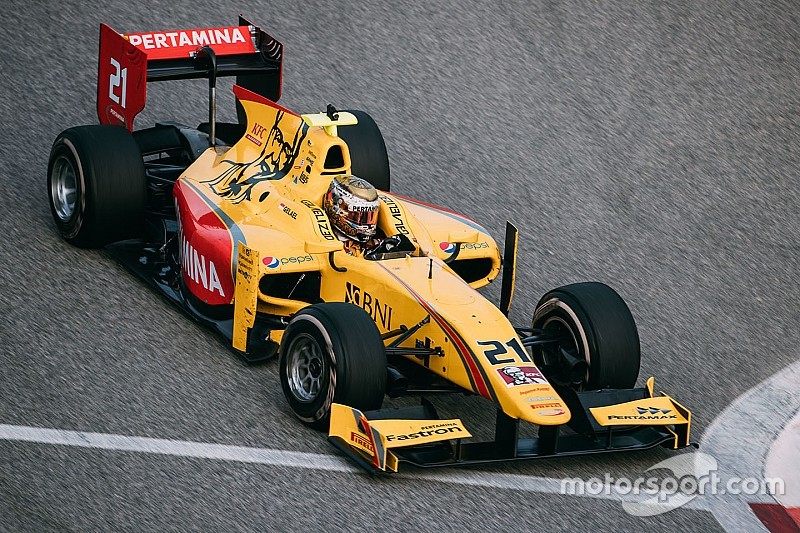 De Vries tercepat pada hari terakhir tes F2, Gelael P9