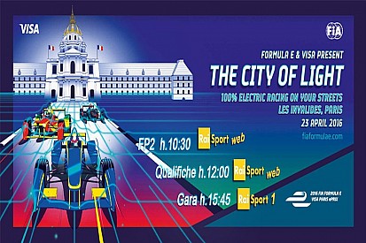 Ecco la programmazione TV dell'ePrix di Parigi
