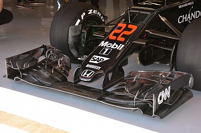Bite-size tech: McLaren's new front wing revealed