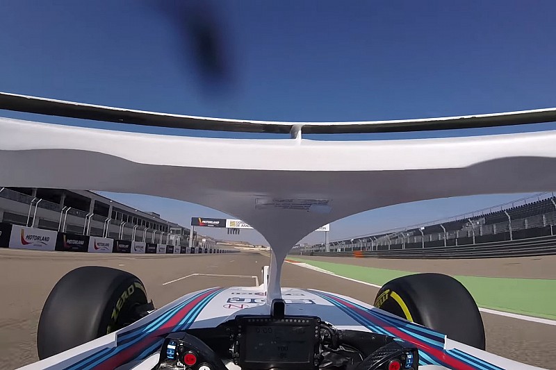Onboard: Kubica di mobil Williams FW41 dengan halo