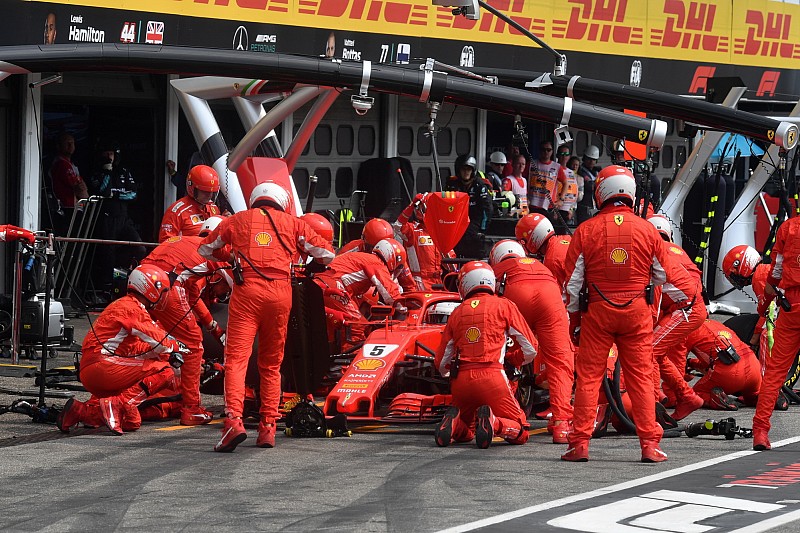 Almanya GP'nin en hızlı pit stopu Ferrari'den geldi