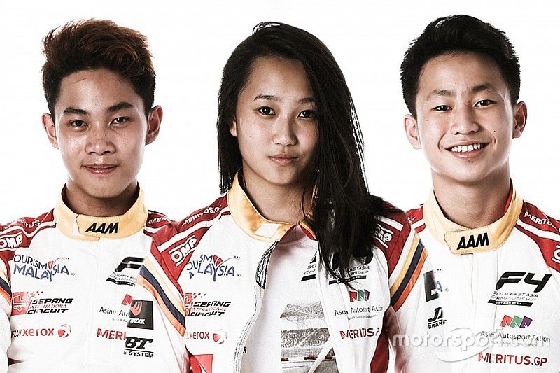 Presley Martono, Kezia Santoso, Keanon Santoso, Formula 4 South East Asia