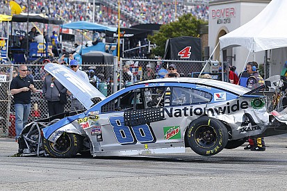 Massive pileup halts NASCAR Sprint Cup race at the Monster Mile - video