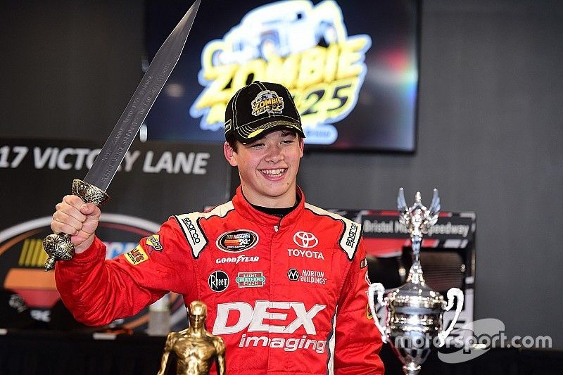 Race winner Harrison Burton