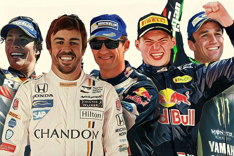 Hayden, Alonso, Ogier, Verstappen et Zarco