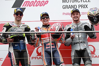 Australia MotoGP: Marquez wins after last-lap Vinales crash