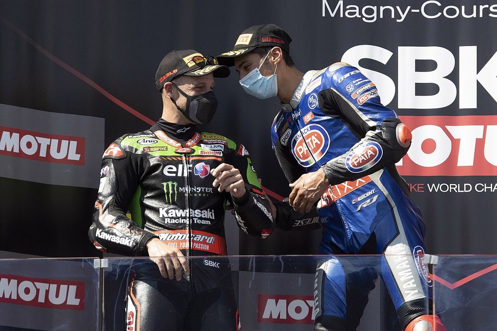 Jonathan Rea, Kawasaki Racing Team WorldSBK, Toprak Razgatlioglu, PATA Yamaha WorldSBK Team