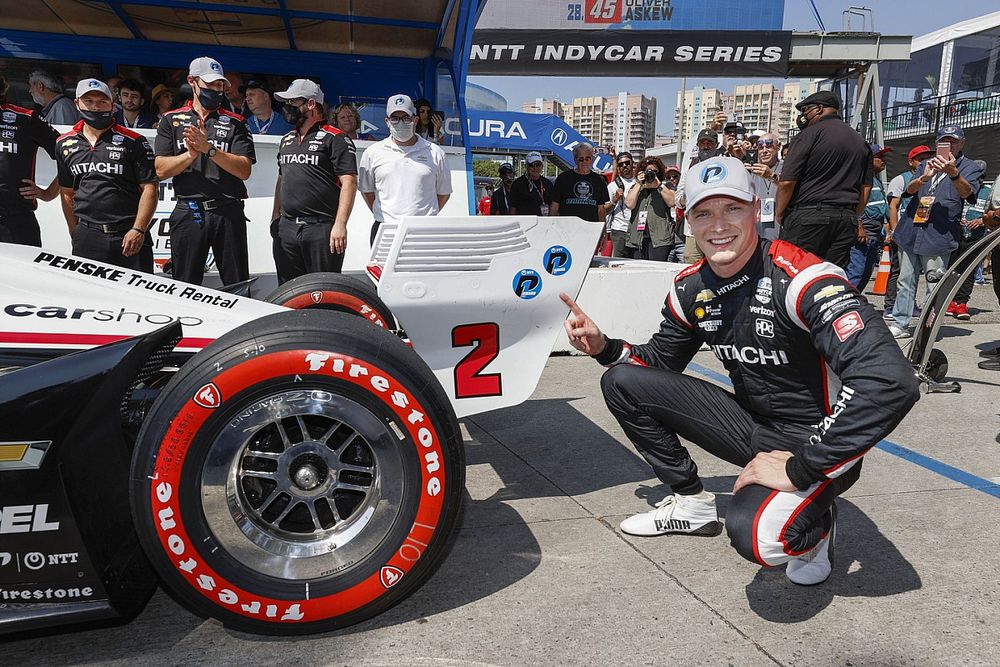 Polesitter Josef Newgarden, Team Penske Chevrolet